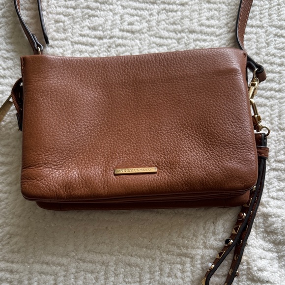 Vince Camuto Brown Studded Crossbody Bag - Picture 9 of 13